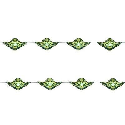 Kurt S. Adler 41543 - 20 Light 9' Star Wars Yoda Battery Operated String Set with Timer (B/O 20/L YODA LED FAIRY LIGHTS)