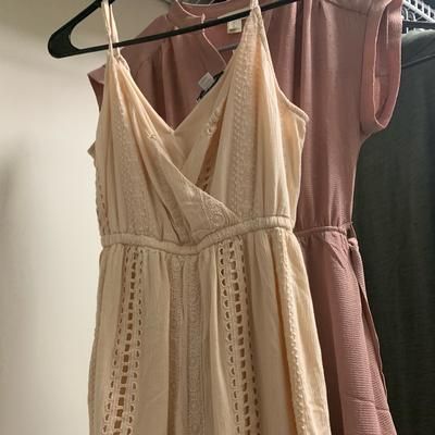 American Eagle Outfitters Dresses | American Eagle Romper With Tie | Color: White | Size: Xs