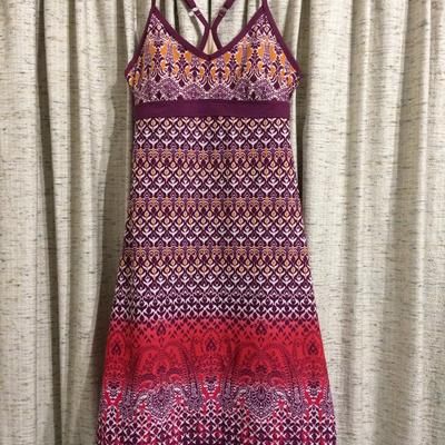 Athleta Dresses | Athleta Grenadine Bombay Shorebreak Dress - Xs | Color: Purple/Red | Size: Xs