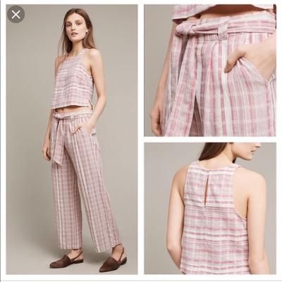 Anthropologie Dresses | Anyhropologie Saturdaysunday Aita Set | Color: Pink/White | Size: S