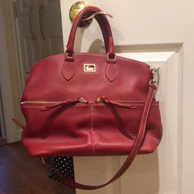 Dooney & Bourke Bags | Cherry Red Dooney And Bourke Bag + Shoulder Strap | Color: Red | Size: Os
