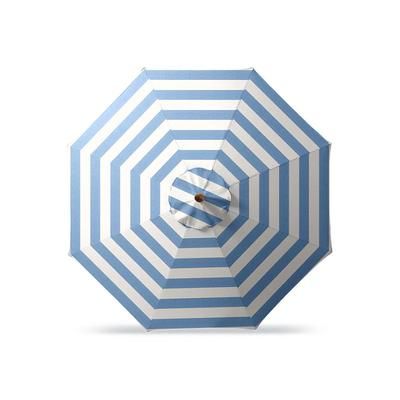 9' Round Outdoor Market Umbrella - Aruba, Bronze - Frontgate