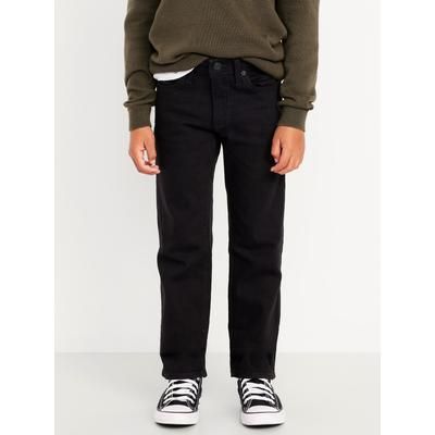 Straight-Leg Built-In Flex Black Jeans for Boys