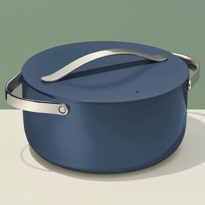 6.5 QT Dutch Oven In Navy | Non-Stick, Non-Toxic, PFAS-Free Ceramic Pans | Induction-Compatible For Healthy Cooking | Caraway