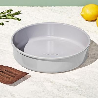 9" Circle Pan In Gray | Non-Stick, Non-Toxic, Easy To Clean, Scratch Resistant Ceramic Bakeware | Oven Safe & Durable | Caraway