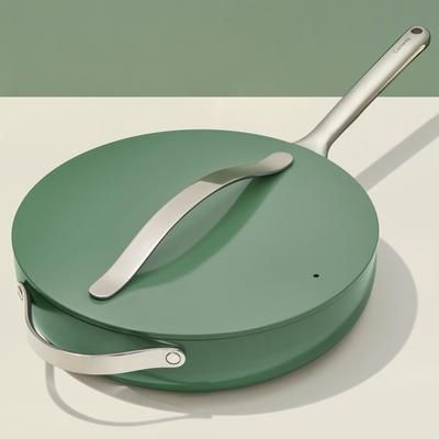 4.5 QT Sauté Pan In Sage | Non-Stick, Non-Toxic, PFAS-Free Ceramic Pans | Induction-Compatible For Healthy Cooking | Caraway