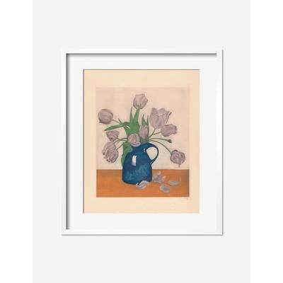 Tulips in a Pitcher Print by Frans Everbag, White, 20.5" x 23.5"