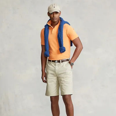 Ralph Lauren 10-Inch Relaxed Fit Chino Short in Classic Stone - Size 40