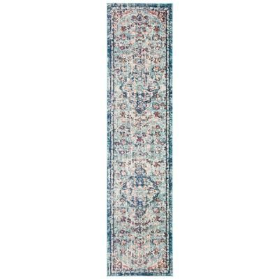 Safavieh Madison Piedad 2'-2 x 10' Runner, Navy/Light Blue
