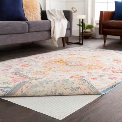 Livabliss Secure 8' Round Grip Rug Pad, Gray