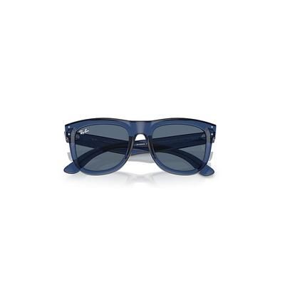 Ray-Ban Wayfarer Reverse Sunglasses Transparent Navy Blue Frame Blue Lenses 50-22