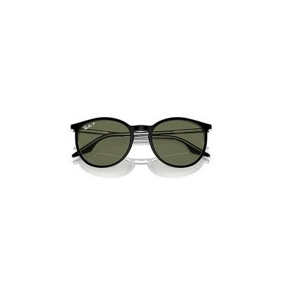 Ray-Ban Rb2204 Sunglasses Black On Transparent Frame Green Lenses Polarized 51-20