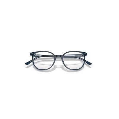 Ray-Ban Elliot Optics Eyeglasses Blue On Transparent Blue Frame Clear Lenses Polarized 52-19
