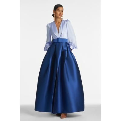 ZOE GOWN - PERIWINKLE/ECLIPSE - FINAL SALE