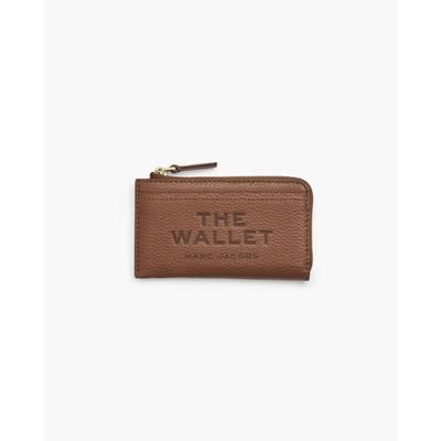 MARC JACOBS Marc Jacobs The Leather Top Zip Multi Wallet in Argan Oil
