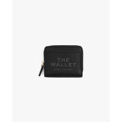 MARC JACOBS Marc Jacobs The Leather Mini Compact Wallet in Black