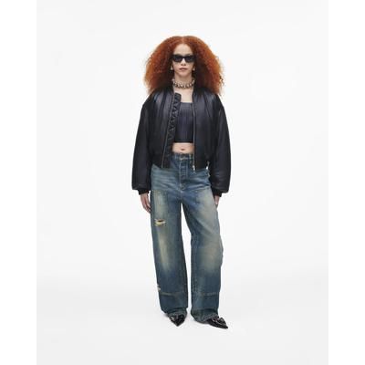 MARC JACOBS Marc Jacobs Puffy Leather Bomber in Black