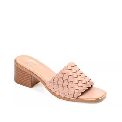 Journee Collection Fylicia Mule | Women's | Light Pink | Size 9.5 | Heels | Sandals