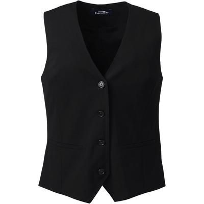Women's Washable Wool Vest - Black - 12