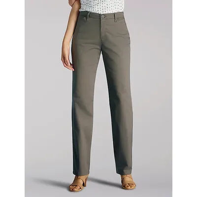 Lee Relaxed Fit Straight Leg Pants Deep Breen (Size 6 x 29 Inches (S))