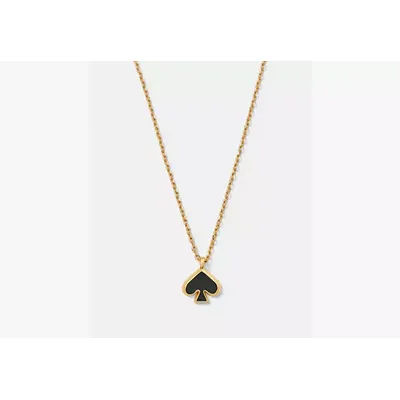 Kate Spade Everyday Spade Enamel Mini Pendant, Black