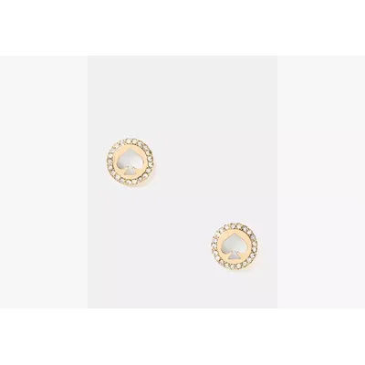 Kate Spade Spot The Spade Pave Halo Spade Studs, gold