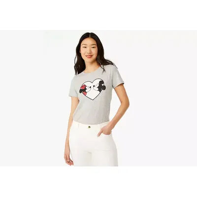 Kate Spade Sweethearts Minnie Tee, gray - XL