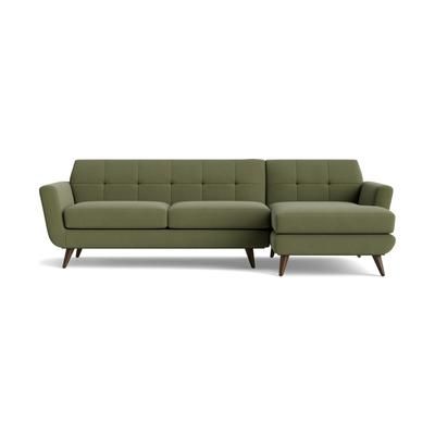 Hughes Sectional Faithful Olive Right Green Mid-Century Modern