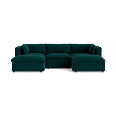 Haine Modular U-Chaise Sectional Crave Greenery Green Modern