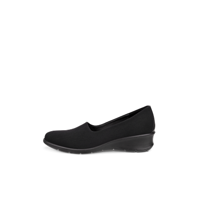 ECCO Felicia - Women's Textile Stretch Slip-On - Black