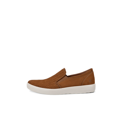 ECCO Soft 7 - Men's Nubuck Sneaker - Brown