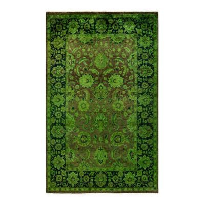 Bloomingdale's Fine Vibrance M1078 Area Rug, 4'1" x 6'6" - Green
