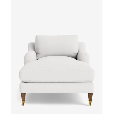 Lucille English Roll Arm Lounge Chair Perennials/Gardenia Perennials/Brown Oak