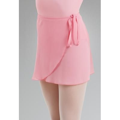 Georgette Wrap Skirt - Pink - Small Adult - Dance Skirt S9011