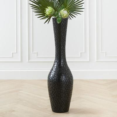Oslo Floor Vase | Black | Décor Floor Vase | Z Gallerie | 12.5" Diameter x 45"H | Wood