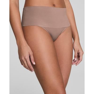 Spanx Women's SPANXsupersmooth® Undie-tectable Supima Cotton Thong in Cafe Au Lait