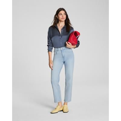 Spanx Women's SPANXshape® Authentic 360 90s Straight Leg Jeans, Vintage Coastline