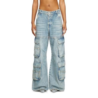 Diesel Relaxed Jeans Low Waist 1996 D-Sire, Light blue, Button fly