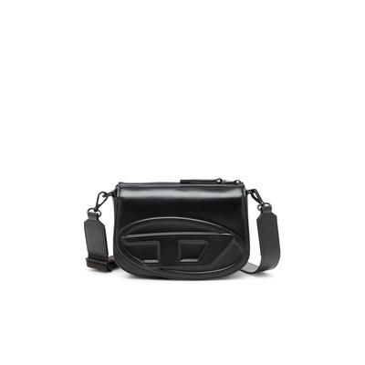 Diesel - 1DR-Camera bag in premium leather - Crossbody Bags - Unisex - Black