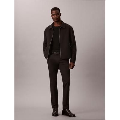 Calvin Klein Men's Tech Slim Stretch Woven Chino in Black 50% Reprocessed Polyester/50% Polyester