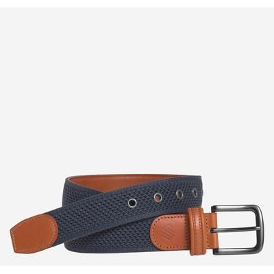 Johnston & Murphy Men's Amherst Engineered Knit Belt - Navy - Size 36