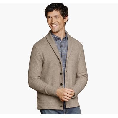 Johnston & Murphy Men's Shawl Cardigan - Oatmeal - Size S - NA