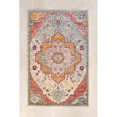 Crystal Floral Tufted Rug in Pink at Urban Outfitters