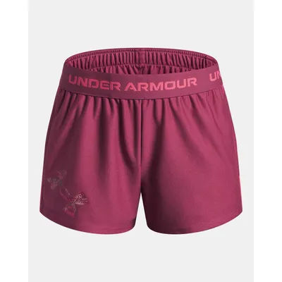 UA Tech Play Up Logo Girls' Shorts