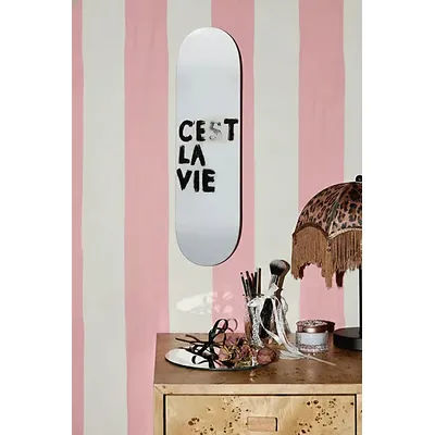 Manic Cherry C'est La Vie Skateboard Wall Art in White at Urban Outfitters