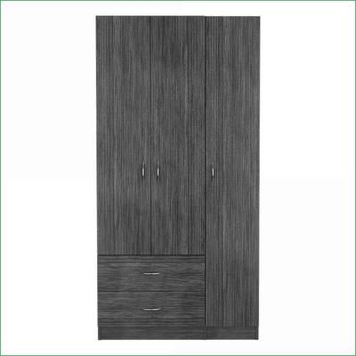 SunJet Three Door Armoire Clark Bedroom Smokey Oak White | IXQMTVI8GYP1N