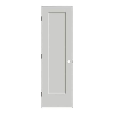 Masonite 24-in x 80-in Primed Solid Core 1-panel Left Hand MDF Single Prehung Interior Door one_size in White | 642242