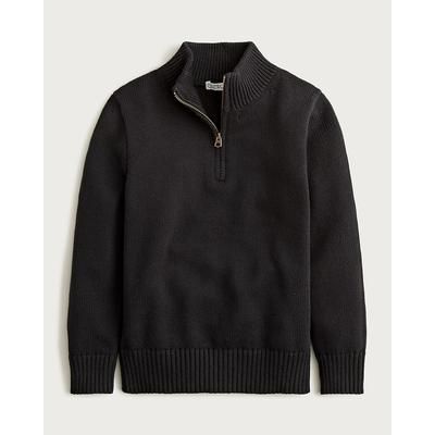 Kids' heritage cotton quarter-zip sweater