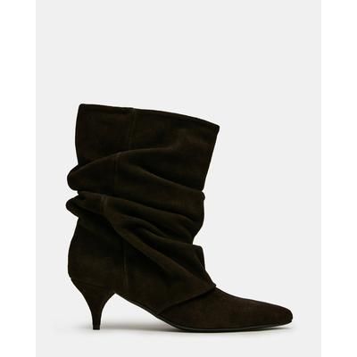 Steve Madden Women's Lexen Ankle Booties - Brown Suede - Size 5