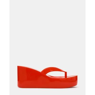 Steve Madden Women's Jella Thong Sandals - Red - Size 7 - Synthetic